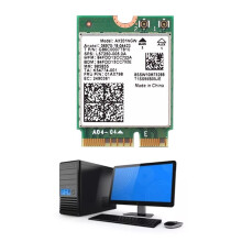 Wi-Fi 6 AX201NGW WLAN-Karte mit 10-DB-Antenne, 2974 Mbit/S, 2,4 GHz/5 GHz, BT5.2-WLAN-Netzwerkadapter