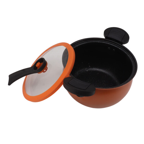 Micro Pressure Cooker Non-Stick Large 7L Orange
