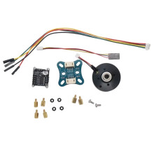 2804 Outer Rotor BLDC Motor Kit with AS5600 Magnetic Encoder SimpleFOCmini Driver Board,Neodymium Magnet Hollow