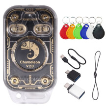 Chameleon V2.0 RFID Chip Reader Emulator+6XUID Keychain Chameleon Ultra NFC Duplicator 125K 13.56Mhz Card Decode