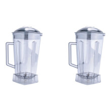 2X Spare Jug for Blender Replacement Part Transparent 2L Capacity Blender Spare Compatible for SILVER CREST Blender