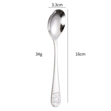 8X Stainless Steel Child Safety Cutlery Bear Children Spoon and Fork Set Toddler Utensils Metal Cutlery Set