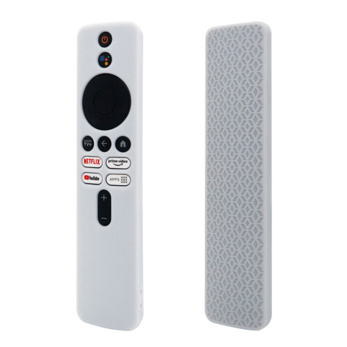 (White) Shockproof Silicone Case for Xiaomi TV Box 2023