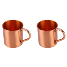 2X Productos Deportivos Taza de Cóctel con Asa Recta Taza de Cobre Puro