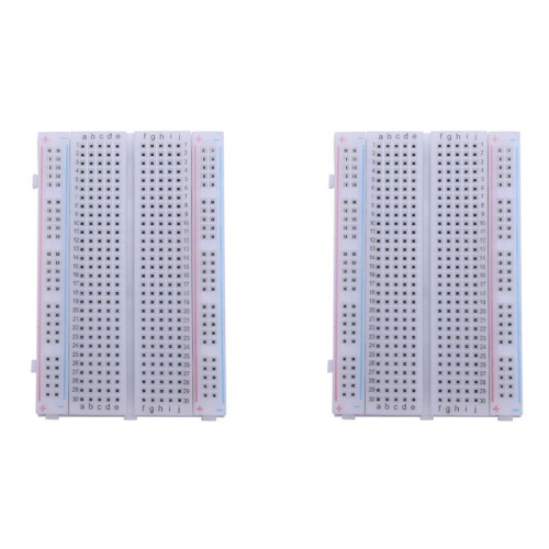 2X Breadboard Experiment Board Breadboard 400 Contacts 1