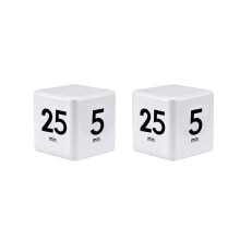 2X Timer Kitchen Timer Management Timer for Gravity Sensor Flip for Management Countdown 25-5-45-15 Minutes