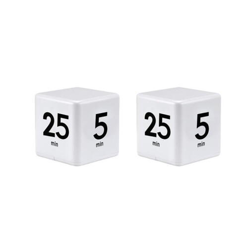 2X  Timer Kitchen Timer  Management Timer for Gravity Sensor Flip for  Management Countdown 25-5-45-15 Minutes