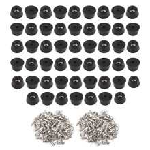 104 Stück Gummi Füße Für Schneiden Brett (0,31X0,59 Zoll) Anti-Kratzen Gummi Schneiden Brett Füße Für Stühle und Andere Möbel