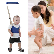 Imbracatura per passeggino bambino blu navy, regolabile in rete traspirante per 6-24 mesi