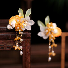 Pearl Tassel Hair Clips for Thick Hair