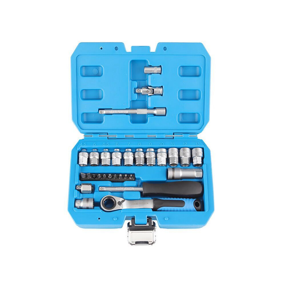 29Pcs Core Ratchet Socket Wrench Kitsocket Set Car Repair Tool Ratchet Torque Wrench Combo Auto Repairing Tool Set 6032298752341