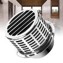 Griglia di ventilazione rotonda in acciaio inossidabile 304, diametro 100mm, copertura per cappuccio aspirante