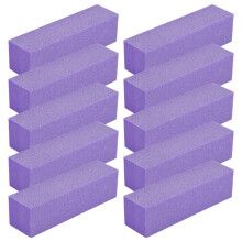 10x Buffing Sanding Buffer Block Files Acrylic Pedicure Manicure Nail Art Tips (Color: )