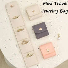 Travel Jewelry Bag,Auxiliaryn Jewelry Organizers and Storage,Portable Foldable Travel JewelryOrganizer Cas