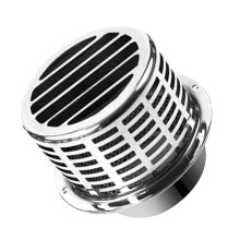 304 Silver Round Exhaust Hood Cover 150mm