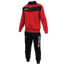 Multisport Trainingspak - GIVOVA - TUTA VISA - Rood en Zwart - Kind - Zipjack & broek met zakken