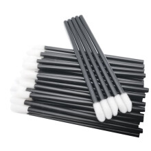300 PCS Disposable Lip Brush Make Brush Lipstick Gloss Wands Applicator Makeup Beauty Tool Black