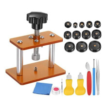 Watch Press Set, Watch Back Case Screw Type Closer with 12 Dies Watch Repair Kit for Watch Repairing B