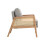 Cushioned Wooden Armchair 3