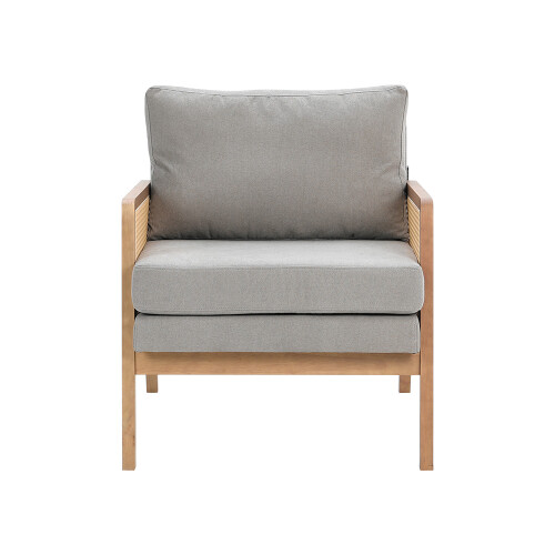 Cushioned Wooden Armchair 1