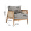 Cushioned Wooden Armchair 5
