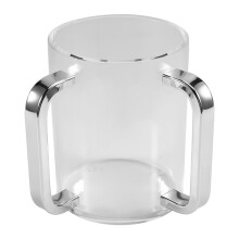 Hand Washing Cup Acrylic Round Washing Cup Hand Wash Cup with Two Acrylic Handles for Jewish Prayer Wash Cup Handles