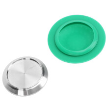 Cápsula reutilizable 304 SS 52x12mm plateado 110g Zenius