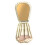 Shell Travel Makeup Brush Set - 5 Sizes Mini White 2