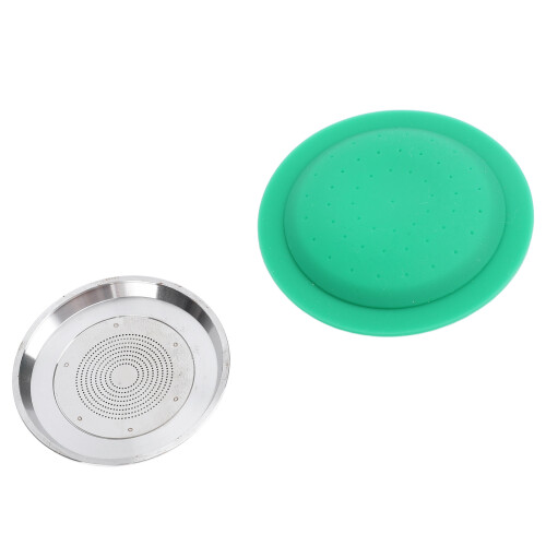 Cápsula reutilizable 304 SS 52x12mm plateado 110g Zenius 2