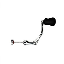 (Medium) Foldable Metal Crank Handle with Polishing and Oxidation Treatment For Fishing Reel Assembling