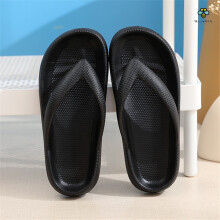 (Black, 36/37) Non-Slip Slipper/Male With Flexible Sole For Indoor/Bathroom/Casual Use