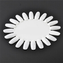 20st Nagelspetsar Färgkort Falska Nagelspetsar Nagellack Gel Display Nail Art Practice Nail Manicure Tool