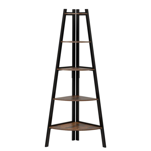 5-Tier Vintage Ladder Corner Shelf 1