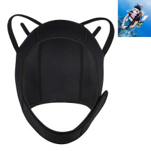 (White) Unisex Neoprene Swim Cap Insulated Swimming & Diving Hood Keeps Your Hair Dry While Swimming