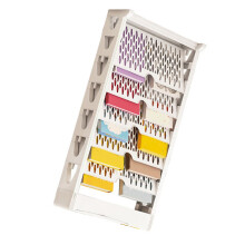 Large 5-Layer White Plastic Bookshelf, Space-Saving, 80cm