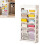 Large 5-Layer White Plastic Bookshelf, Space-Saving, 80cm 4