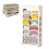 Large 5-Layer White Plastic Bookshelf, Space-Saving, 80cm 5