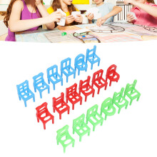 18 Plastikstühle & 4 Gläser Set Turmbalspiel zum Trinken für Party & Reisen