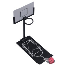 Jeu de basket de bureau en alliage d'aluminium noir, 510 g, jouet pliable