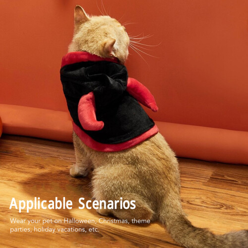 Pet Devil Costume Polyester XS Halloween Cloak 2