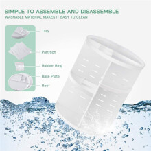 360 Rotating Makeup Organizer,DIY Adjustable Holder,Foldable Cosmetic Storage Display Box