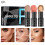 QIC 3-Color Shimmer Stick Set - Multi-Use Highlighter, Blush & Eyeshadow Stick for Face 1