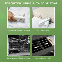 Car Vacuum Cleaner 50W 2x2000mAh White 169*60*87mm