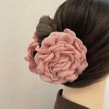 (Lotus Root Starch, 12cm) Rose Hair Claw Barrettes - Stylish Hair Accessories