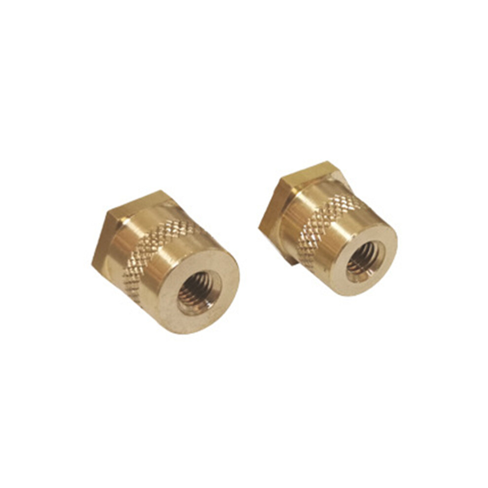 M6 Thread Male Brass Battery Terminal Posts, 8Mm, Silver/Yellow 7631388111816