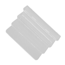 Organizzatore postale a 3 scomparti, trasparente, 17,5x10,16x10,16 cm