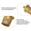 M6 Brass Battery Terminal Post 10x6x2cm Yellow 2