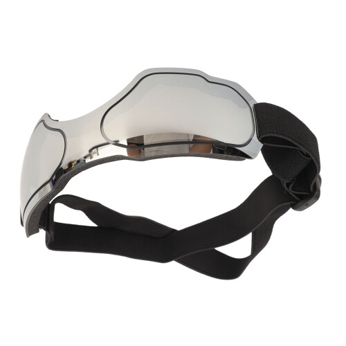 Dog Goggles PC UV Wind Dustproof Silver-Med-Lg