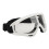 White Frame Ski Goggles PC, Transparent Lenses 14