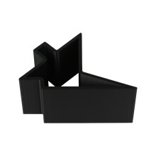 (Black) Windproof Non-Slip Door Stopper for Uneven Floors